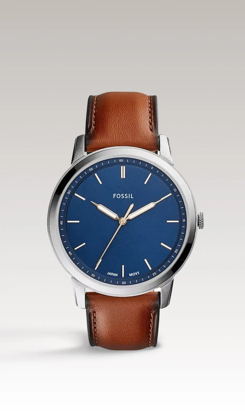 Neutra Chronograph Luggage Leather Watch and Bracelet Set